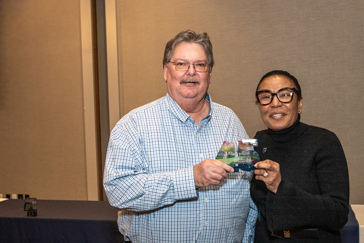 Sears with a 45 year honoree