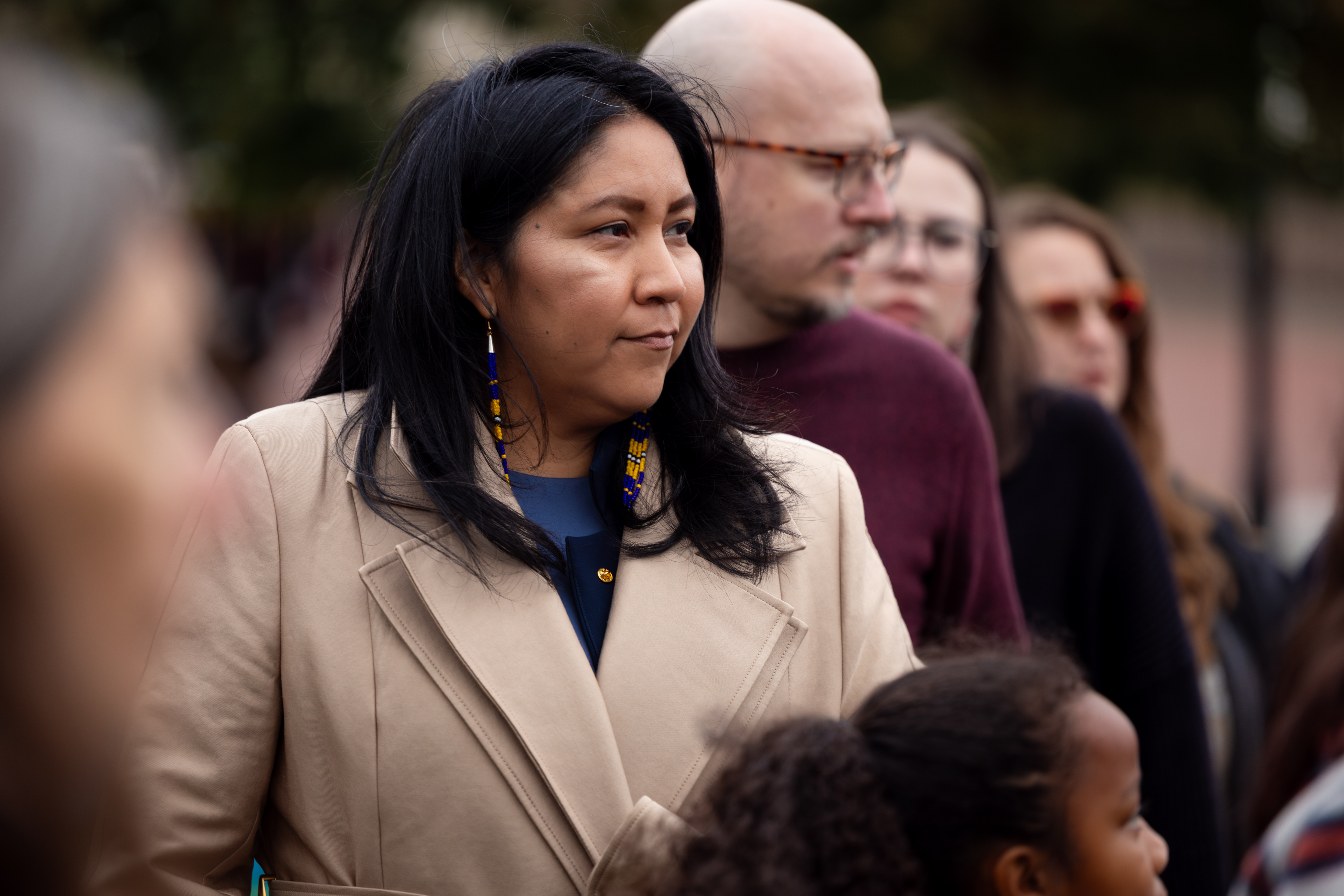 Beth Michel at Muscogee stomp dance