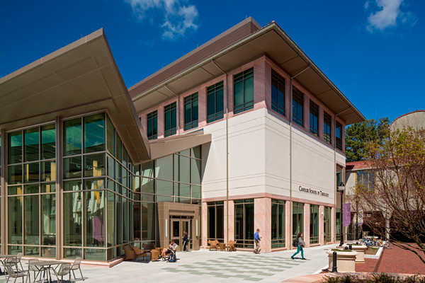 outside view of the facade of Candler School of Theology