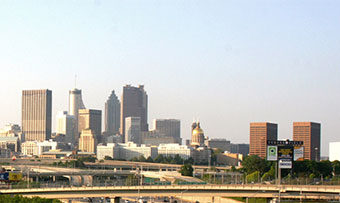 A photo of the Atlanta skyline