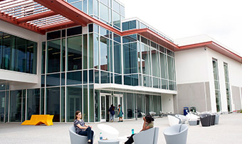 An exterior shot of the Emory Student Center