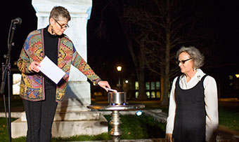 Lighting a flame at Oxford 